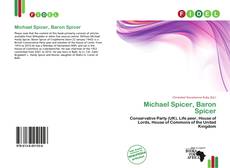 Capa do livro de Michael Spicer, Baron Spicer 