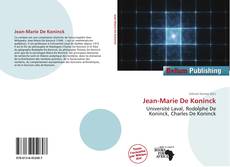 Portada del libro de Jean-Marie De Koninck