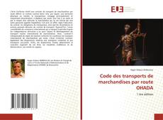 Capa do livro de Code des transports de marchandises par route OHADA 