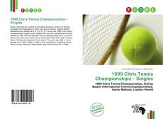 Copertina di 1999 Citrix Tennis Championships – Singles