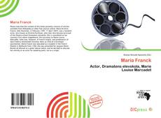 Portada del libro de Maria Franck