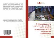 Portada del libro de Problematique de la promotion des activites socioculturelles traditionnelles dans le departement d’Agnibilekrou