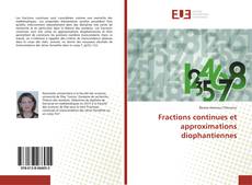 Portada del libro de Fractions continues et approximations diophantiennes