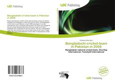 Bookcover of Bangladeshi cricket team in Pakistan in 2008