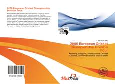 Bookcover of 2006 European Cricket Championship Division Four