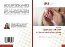 Borítókép a  Observation et bilan ostéopathique du nouveau né - hoz