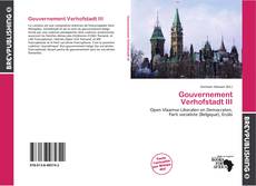 Gouvernement Verhofstadt III kitap kapağı