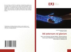 Ad aeternam rei gloriam kitap kapağı