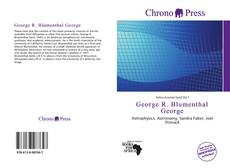 Bookcover of George R. Blumenthal George