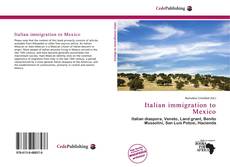 Capa do livro de Italian immigration to Mexico 