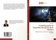 Buchcover von Cristallographie et Propriétés Physiques de la Matière