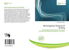 Buchcover von Birmingham School of Acting