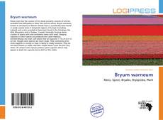 Bryum warneum kitap kapağı