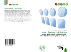 Copertina di John Sydney Lethbridge
