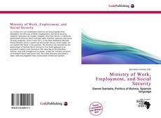 Bookcover of Ministry of Work, Employment, and Social Security