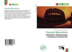 Copertina di Claudius Mamertinus