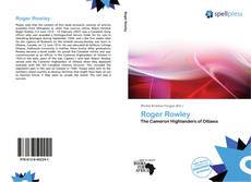 Bookcover of Roger Rowley