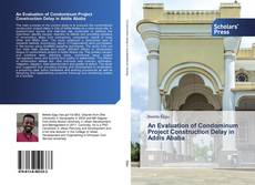 Buchcover von An Evaluation of Condominum Project Construction Delay in Addis Ababa