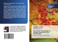 Review of Technology for Oxygen Separation and Enrichment kitap kapağı