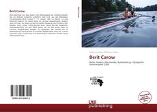 Portada del libro de Berit Carow