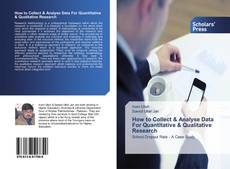 Buchcover von How to Collect & Analyse Data For Quantitative & Qualitative Research