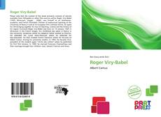 Copertina di Roger Viry-Babel