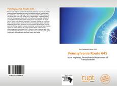 Capa do livro de Pennsylvania Route 645 