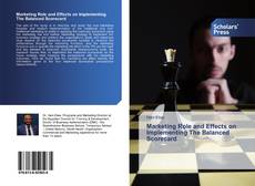 Capa do livro de Marketing Role and Effects on Implementing The Balanced Scorecard 