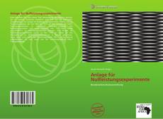 Bookcover of Anlage für Nullleistungsexperimente