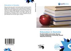 Capa do livro de Education in Somalia 