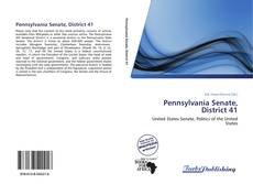 Capa do livro de Pennsylvania Senate, District 41 