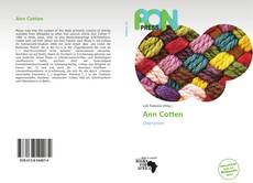 Capa do livro de Ann Cotten 