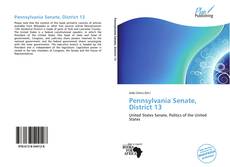 Bookcover of Pennsylvania Senate, District 13