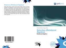 Buchcover von Selection (Relational Algebra)