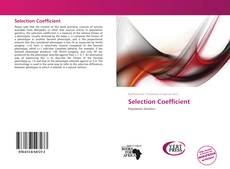 Bookcover of Selection Coefficient