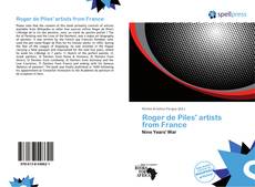 Bookcover of Roger de Piles' artists from France