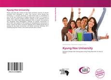 Bookcover of Kyung Hee University