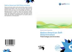 Portada del libro de Native American Self-Determination