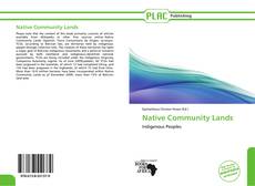 Buchcover von Native Community Lands