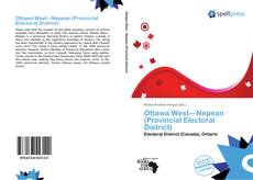 Ottawa West—Nepean (Provincial Electoral District) kitap kapağı