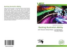 Portada del libro de Backing Australia's Ability