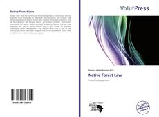 Couverture de Native Forest Law