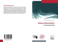 Capa do livro de Native Resolution 