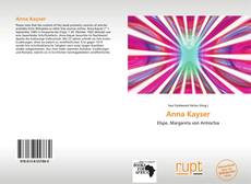 Copertina di Anna Kayser