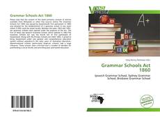 Portada del libro de Grammar Schools Act 1860