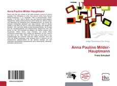 Couverture de Anna Pauline Milder-Hauptmann
