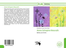 Capa do livro de Anna Schapire-Neurath 