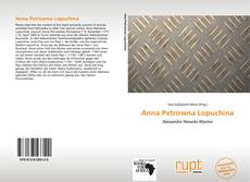 Copertina di Anna Petrowna Lopuchina