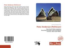 Couverture de Peter Anderson (Politician)