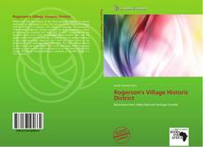 Bookcover of Rogerson's Village Historic District